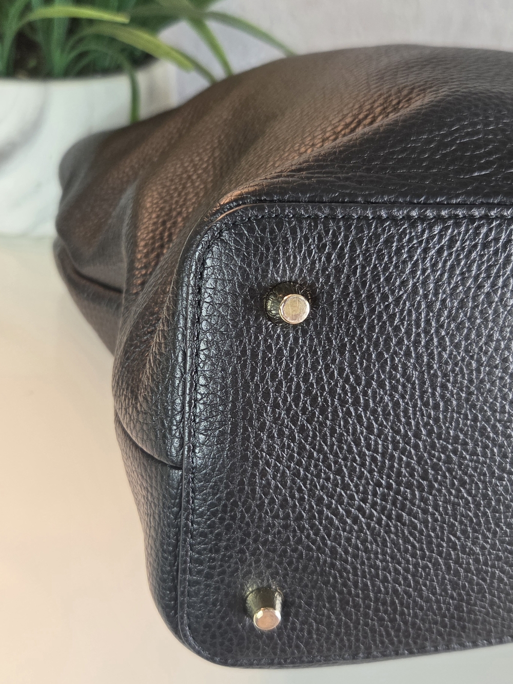Furla Black Leather Chain-Handle Tote - Picture 8 of 16